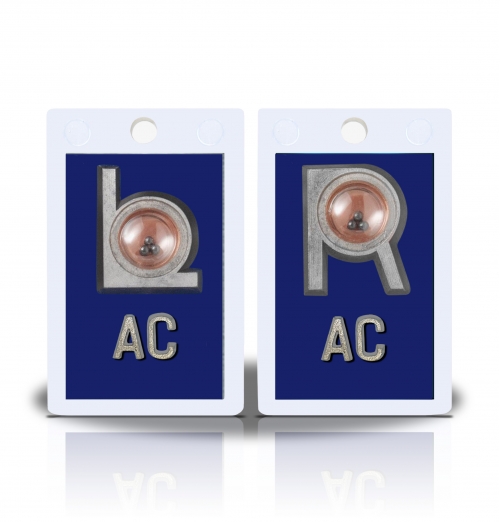 2" Height Non Sticky Positioning Xray Markers- Cobalt Solid Color
